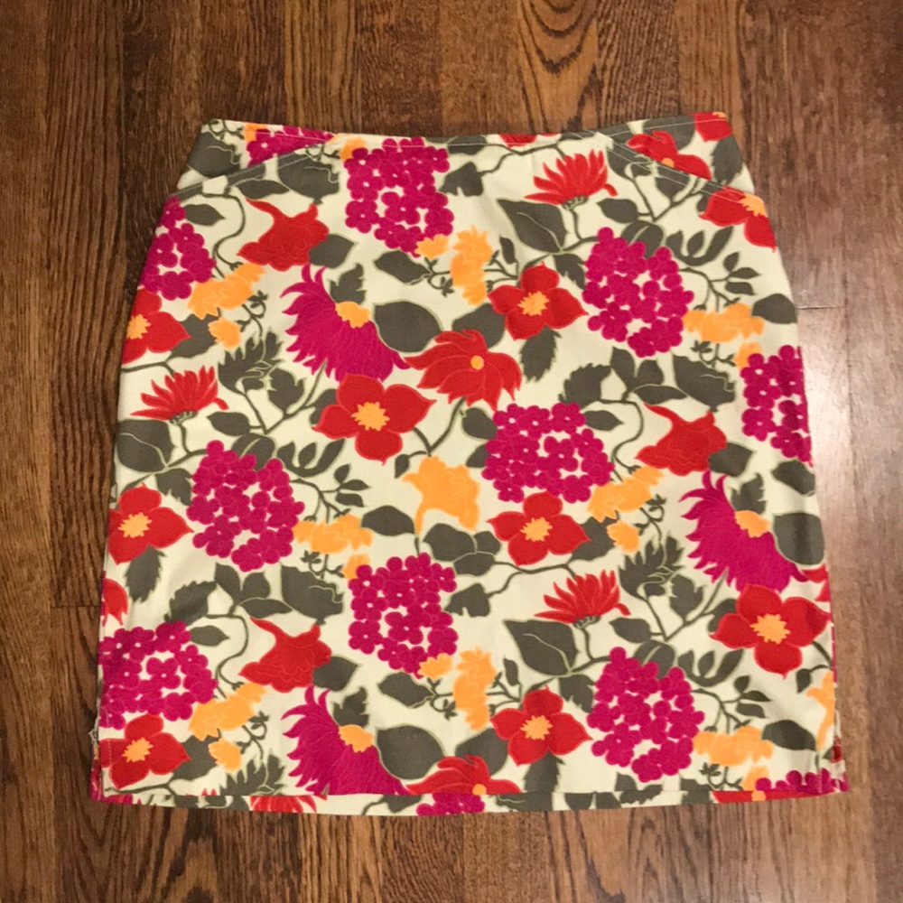 EUC Geoffrey Beene Floral Stretch Skirt, Sz. 8